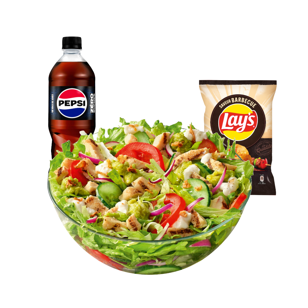 Menu Salade Poulet Nature