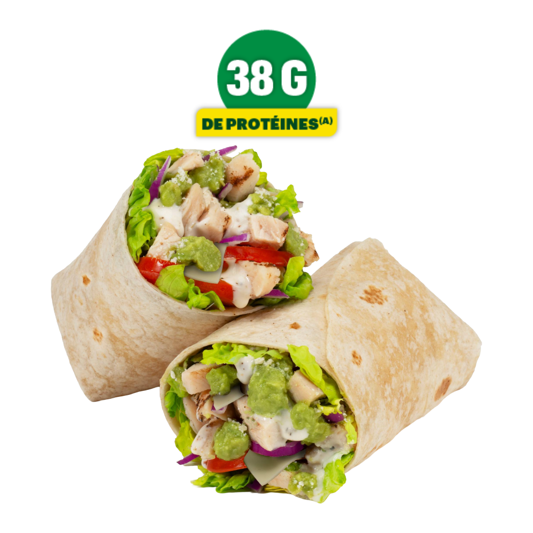 Power Sub Wrap Poulet Avocado